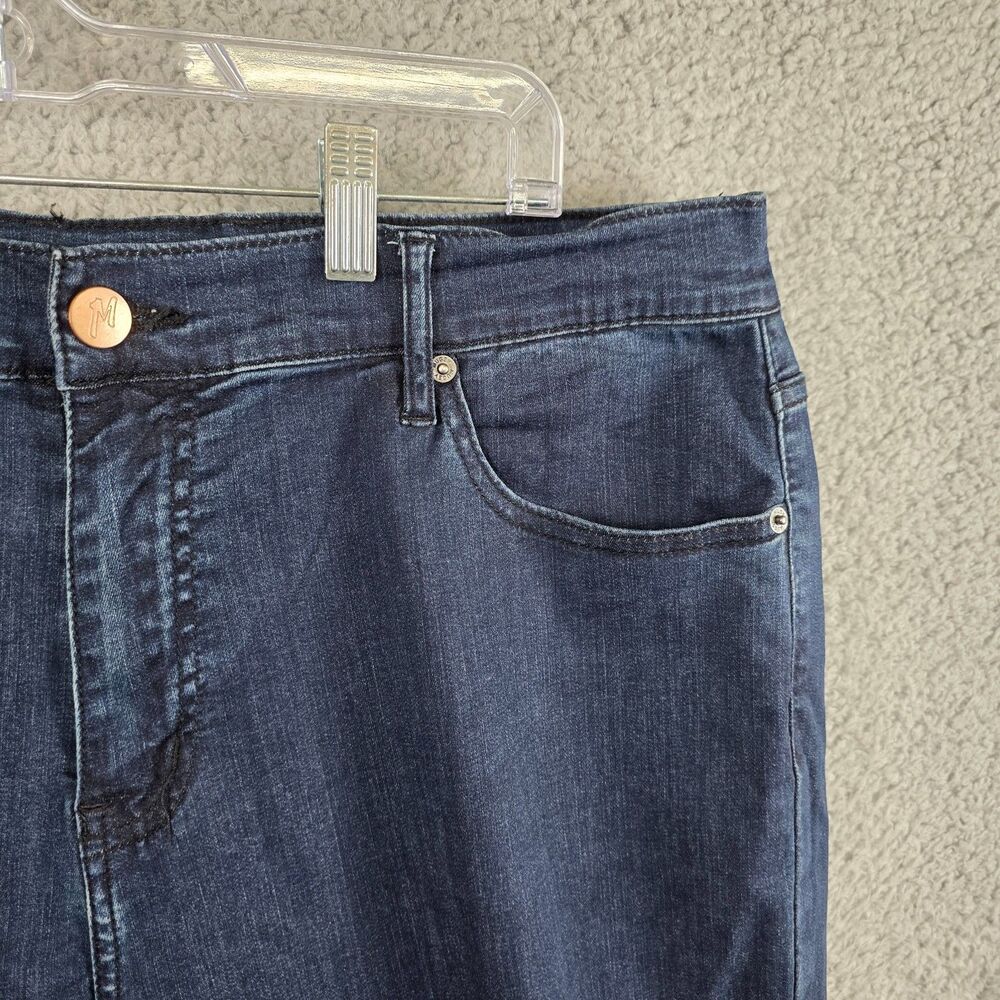Mugsy Studio Blues Tapered Jeans Dark Wash Straight Leg Men’s 38x24 SHORT INSEAM - Picture 3 of 11